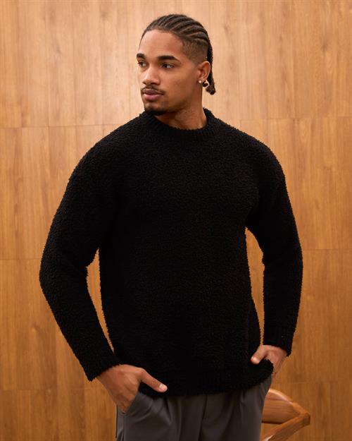 Wholesale Mens Black Sweater