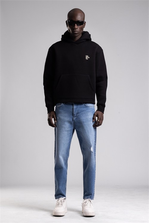 Wholesale Mens Black Sweatshirt 
