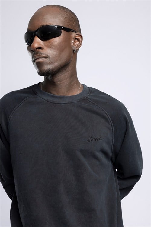 Wholesale Mens Black Sweatshirt 