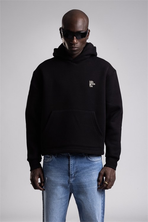 Wholesale Mens Black Sweatshirt 