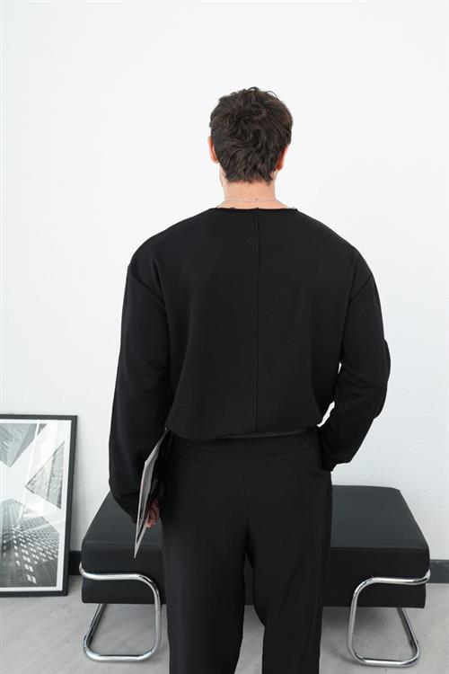Wholesale Mens Black Sweatshirt