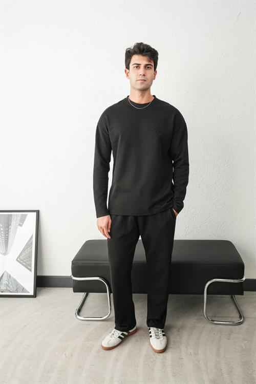 Wholesale Mens Black Sweatshirt