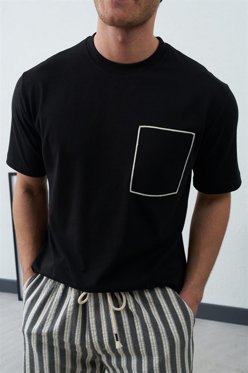 Wholesale Mens Black T-Shirt