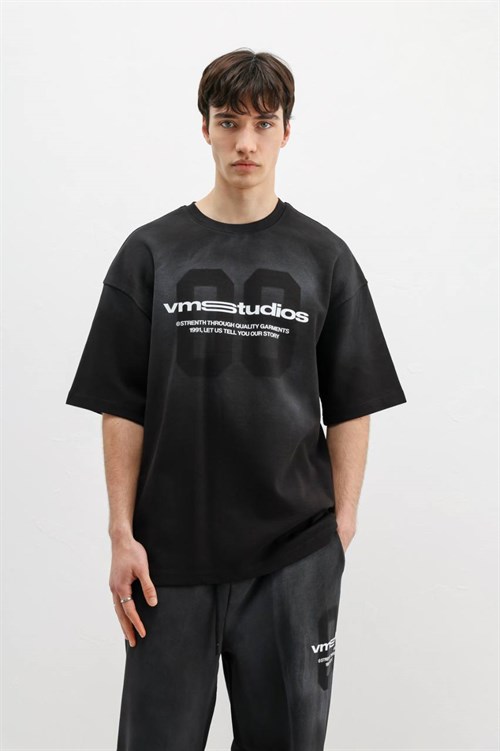 Wholesale Mens Black T-Shirt and Pants Set