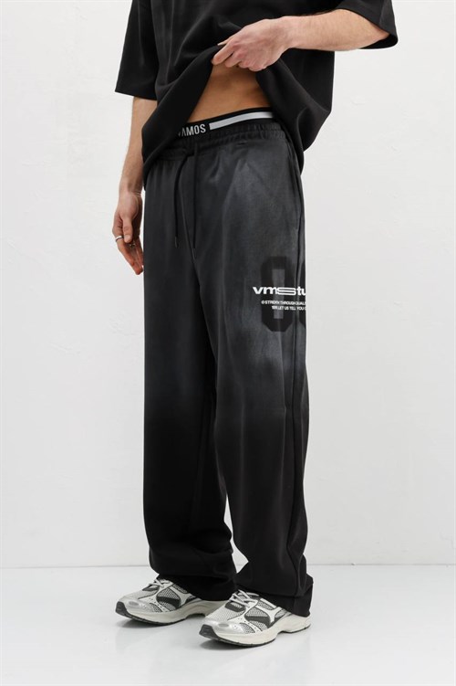 Wholesale Mens Black T-Shirt and Pants Set