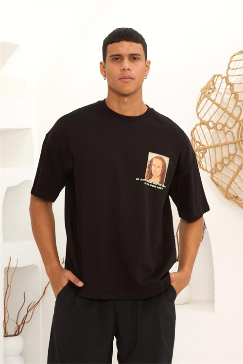 Wholesale Mens Black T-Shirt