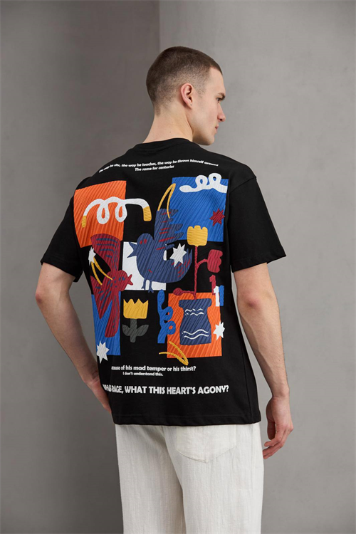 Wholesale Mens Black T-Shirt