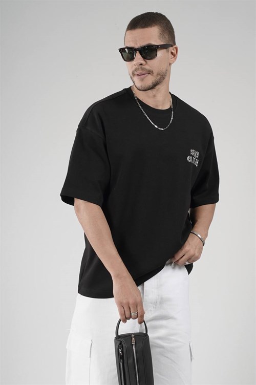 Wholesale Mens Black T-Shirt