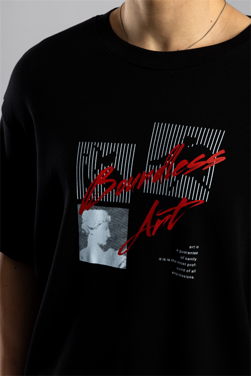 Wholesale Mens Black Thin T-shirt