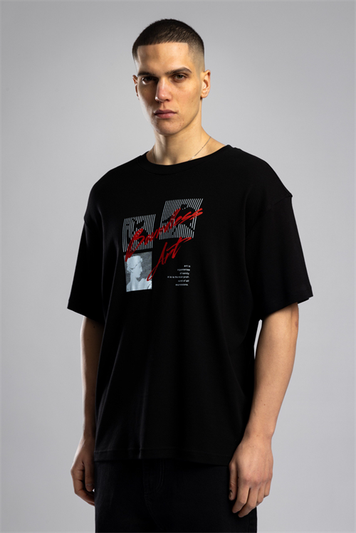 Wholesale Mens Black Thin T-shirt