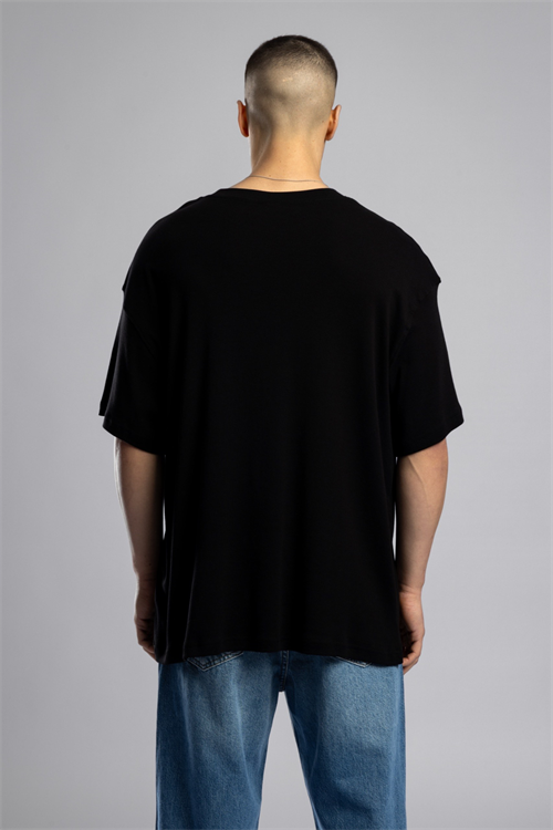 Wholesale Mens Black Thin T-shirt