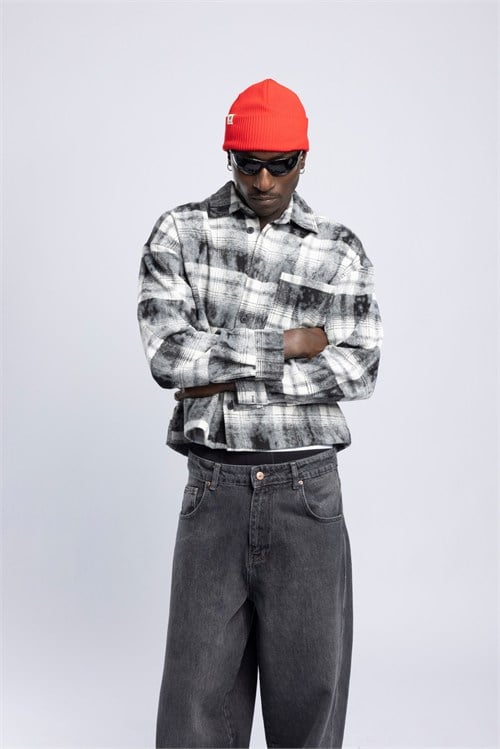 Wholesale Mens Black Washed Shirt 