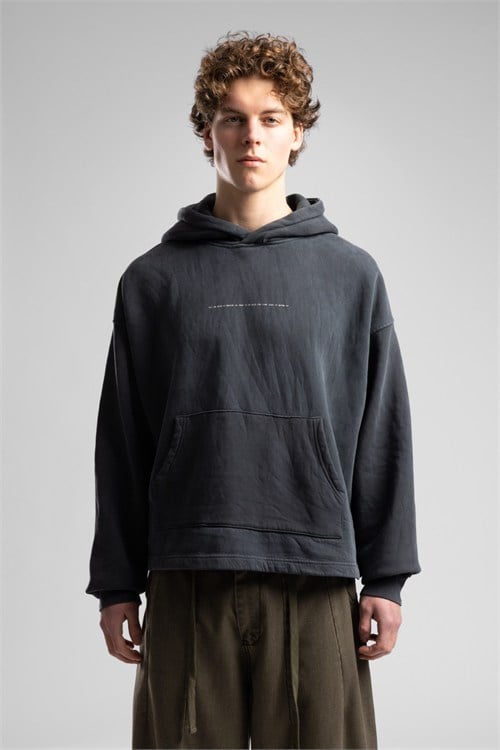 Wholesale Mens Smoke Gray Washed Sweatshirt 