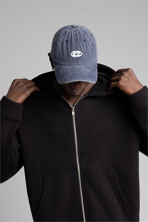 Wholesale Mens Black Zip Sweatshirt 