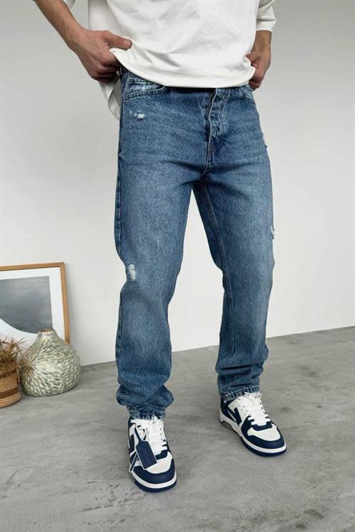 Wholesale Mens Blue Baggy Jeans