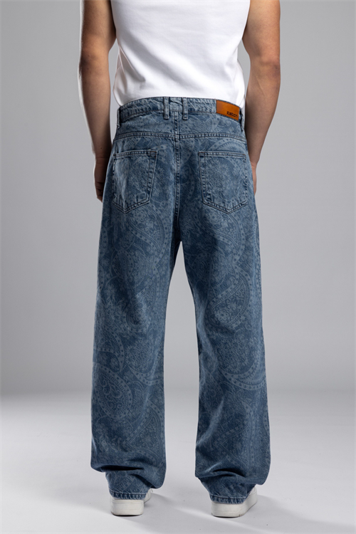 Wholesale Mens Blue Baggy Jeans