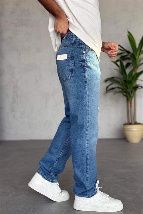 Wholesale Mens Blue Baggy Jeans