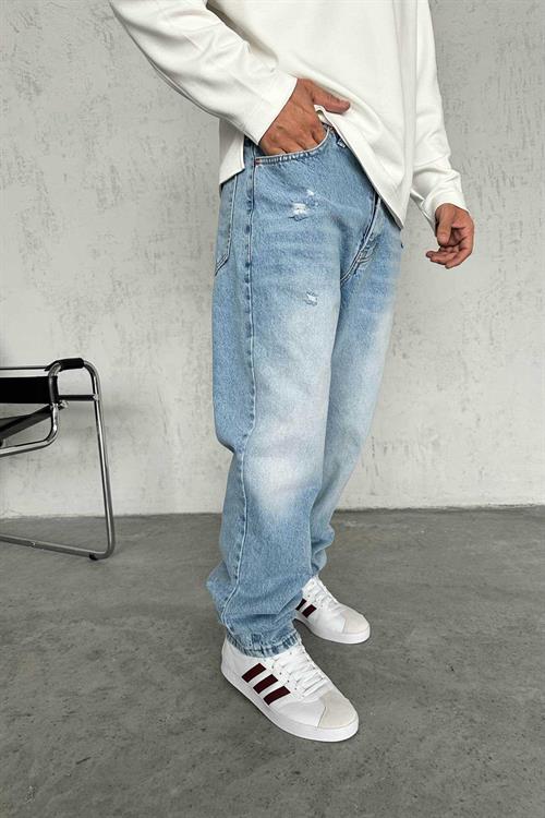 Wholesale Mens Blue Baggy Jeans