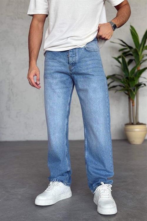 Wholesale Mens Blue Baggy Jeans