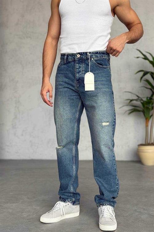 Wholesale Mens Blue Baggy Jeans