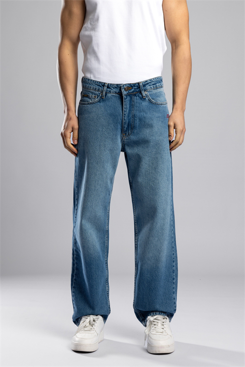 Wholesale Mens Blue Baggy Jeans