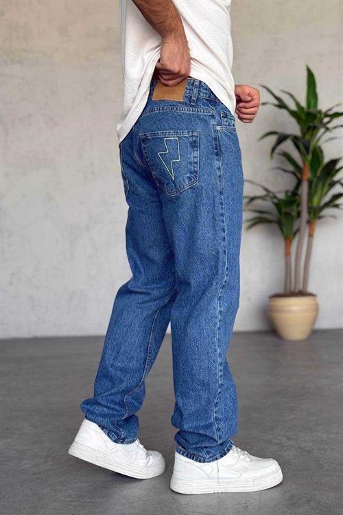 Wholesale Mens Blue Baggy Jeans