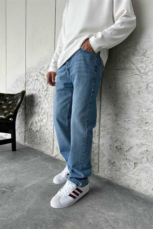 Wholesale Mens Blue Baggy Jeans