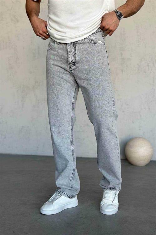 Wholesale Mens Gray Baggy Jeans