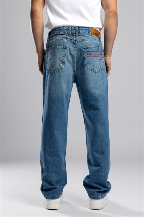 Wholesale Mens Blue Baggy Jeans
