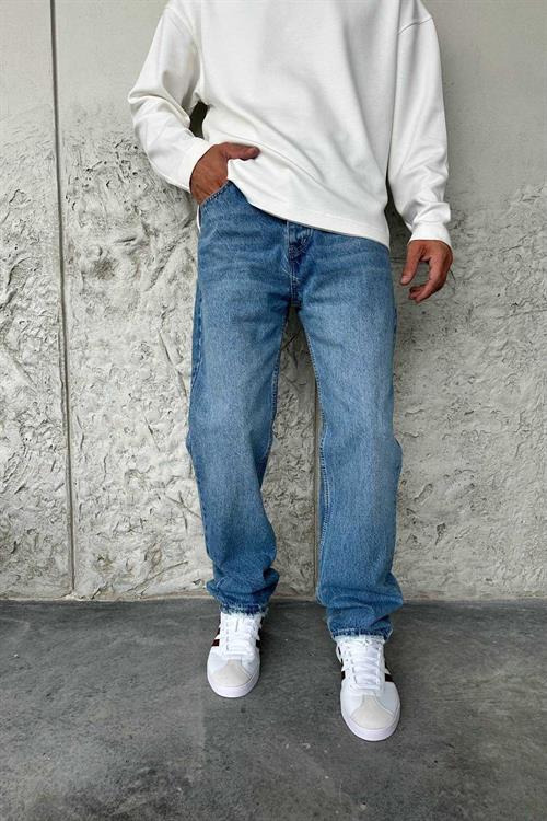 Wholesale Mens Blue Baggy Jeans