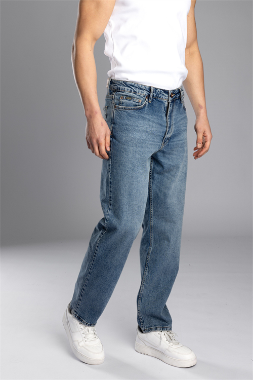 Wholesale Mens Blue Baggy Jeans