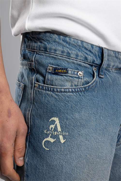 Wholesale Mens Blue Baggy Jeans