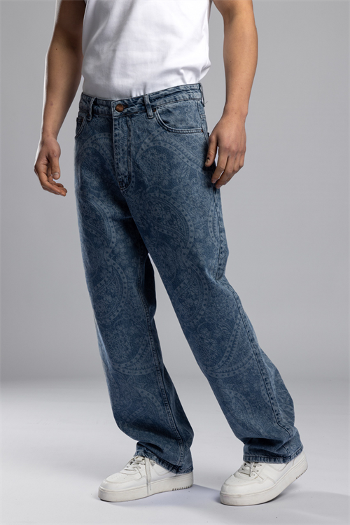 Wholesale Mens Blue Baggy Jeans
