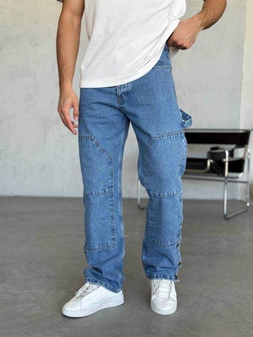Wholesale Mens Blue Baggy Jeans