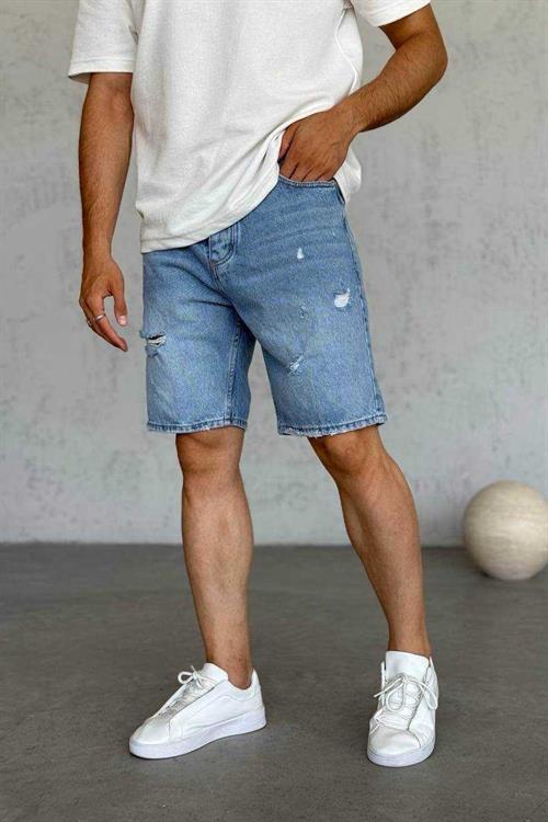 Wholesale Mens Blue Denim Shorts