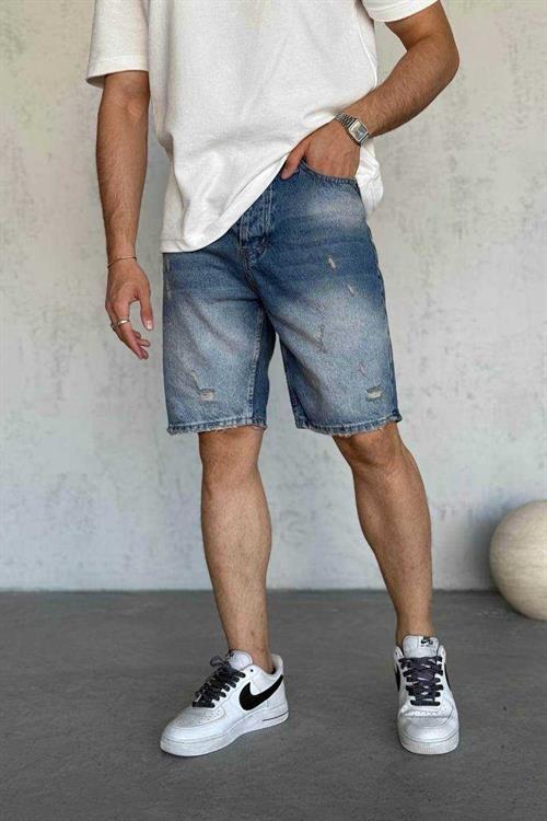 Wholesale Mens Blue Denim Shorts