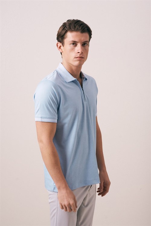 Wholesale Mens Blue Polo T-Shirt