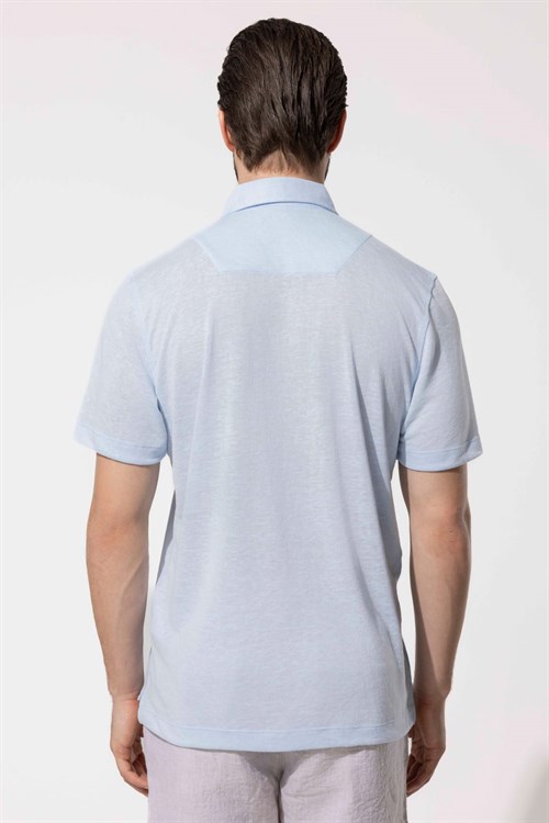 Wholesale Mens Blue Polo T-Shirt