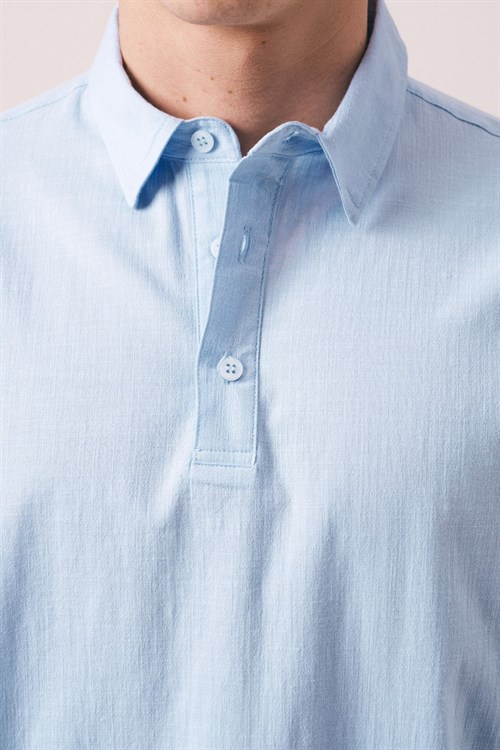 Wholesale Mens Blue Polo T-Shirt