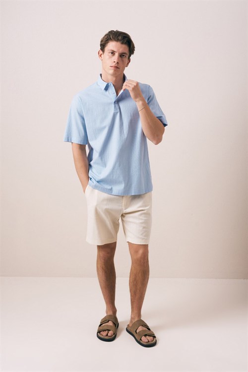 Wholesale Mens Blue Polo T-Shirt