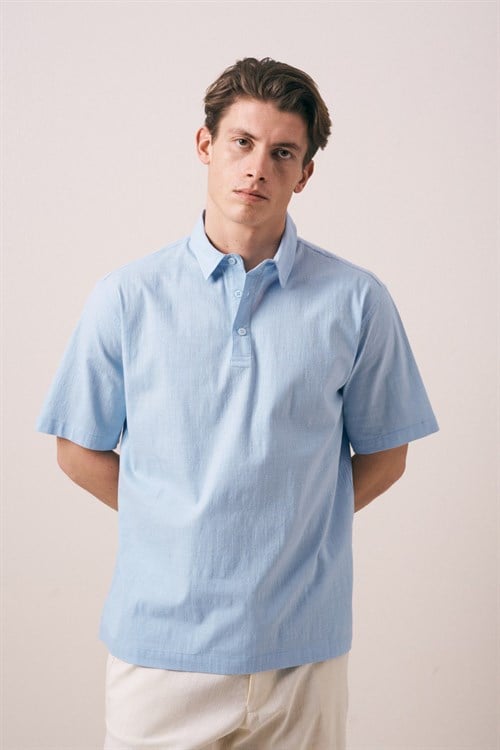 Wholesale Mens Blue Polo T-Shirt