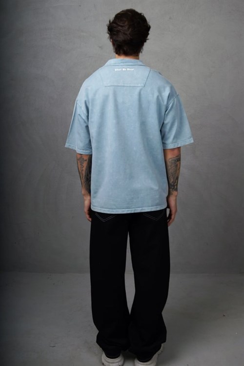 Wholesale Mens Blue Polo T-Shirt
