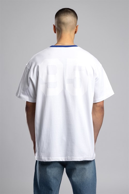 Wholesale Mens Blue Printed T-shirt