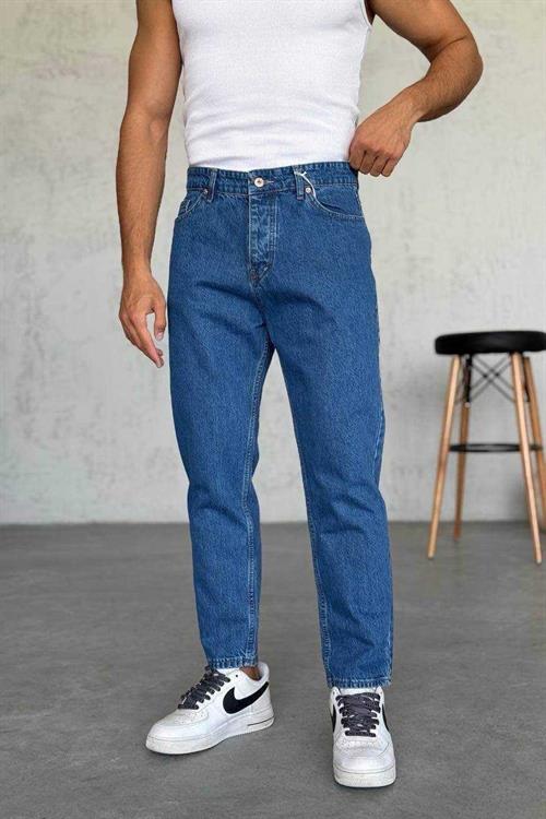 Wholesale Mens Blue Relaxed Fit Jeans