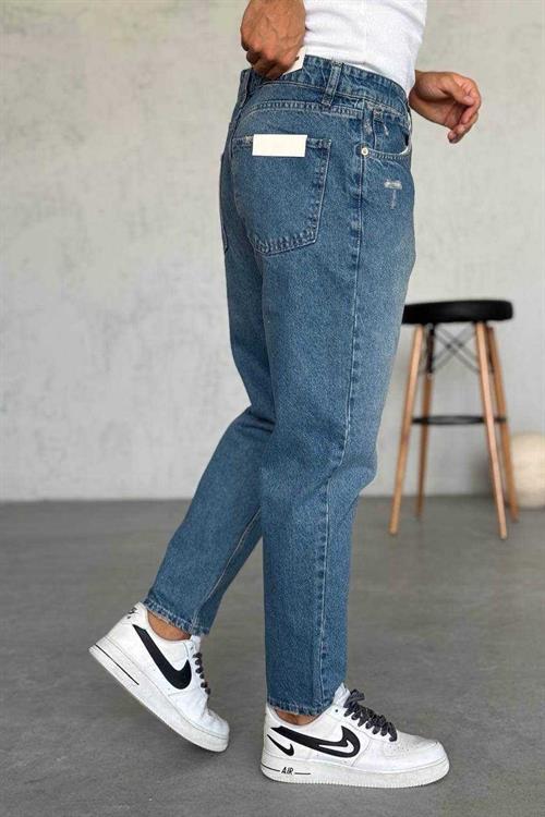 Wholesale Mens Blue Relaxed Fit Jeans