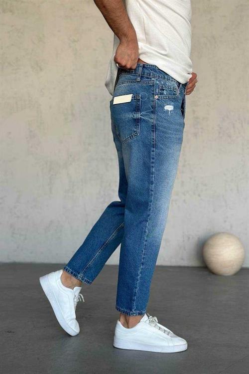 Wholesale Mens Blue Relaxed Fit Jeans