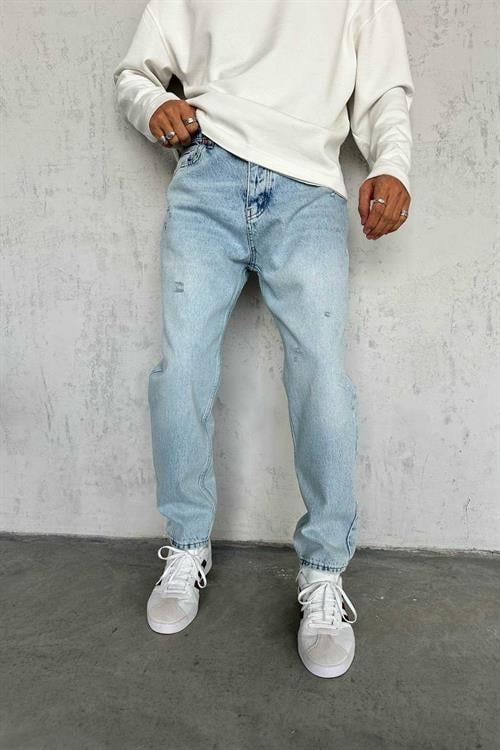 Wholesale Mens Blue Relaxed Fit Jeans