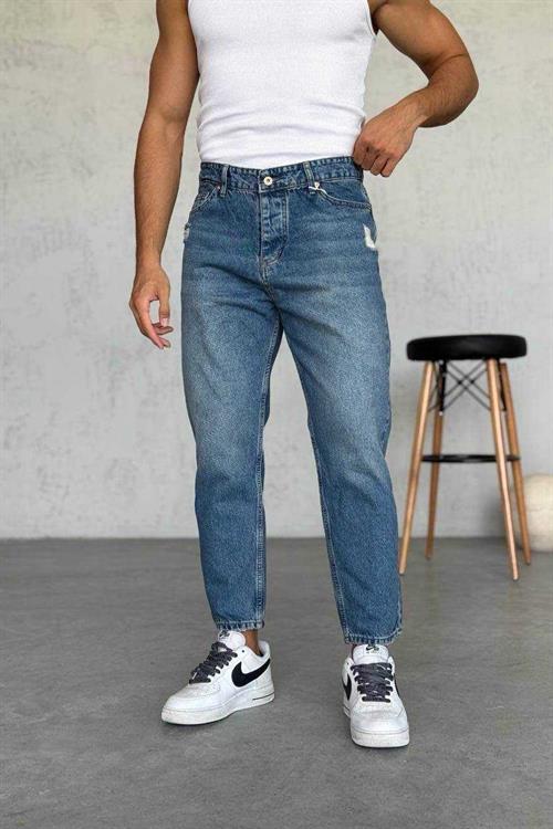 Wholesale Mens Blue Relaxed Fit Jeans