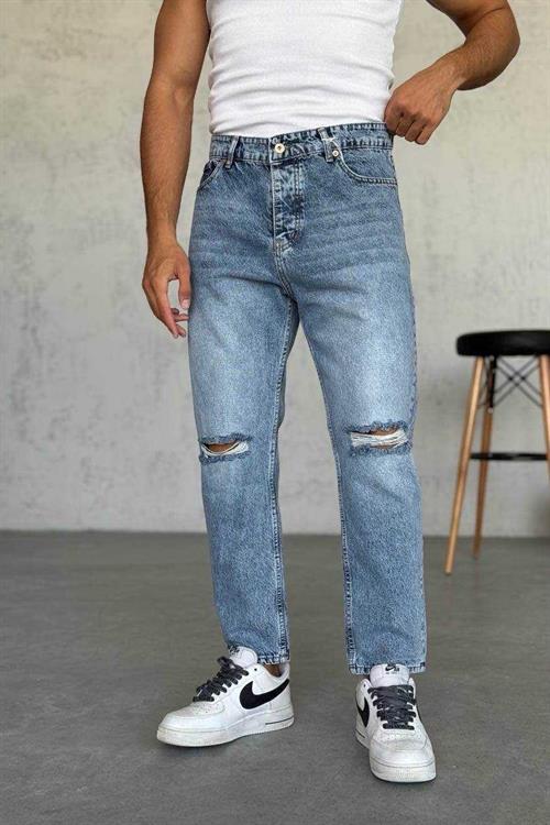 Wholesale Mens Blue Relaxed Fit Jeans