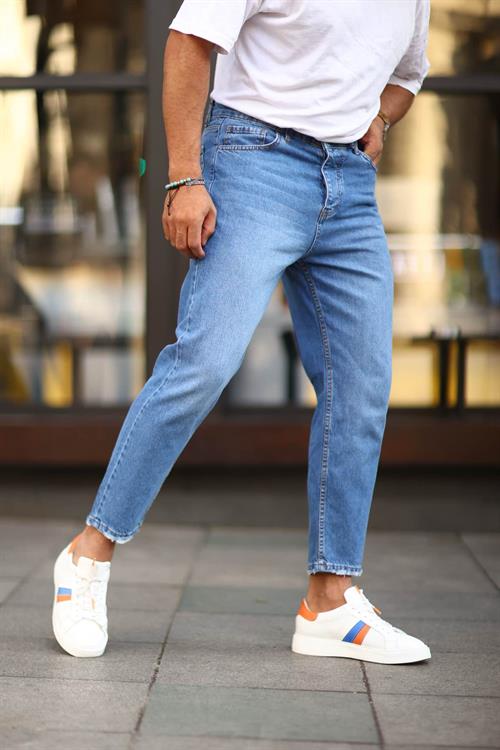 Wholesale Mens Blue Relaxed Fit Jeans